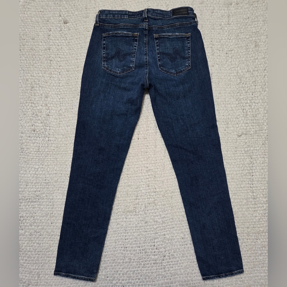 AG Adriano Goldschmied Prima Cigarette Ankle Dark Blue Wash Jeans Size 28R - Picture 6 of 14